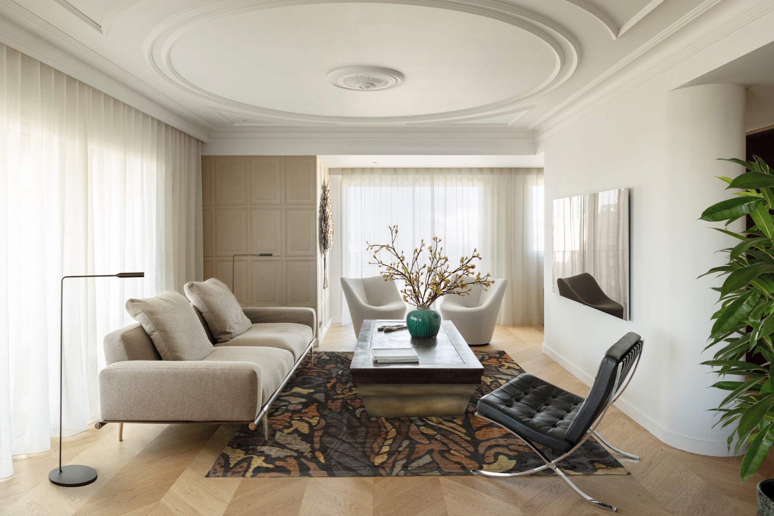 Claire Mélul Architecture Intérieure - Biarritz Grande Plage - Salon