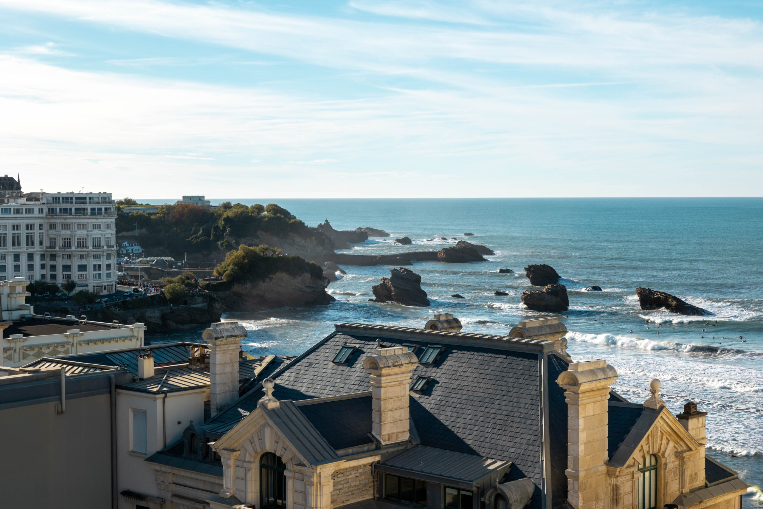 Claire Mélul Architecture Intérieure - Biarritz Grande Plage - Vue océan