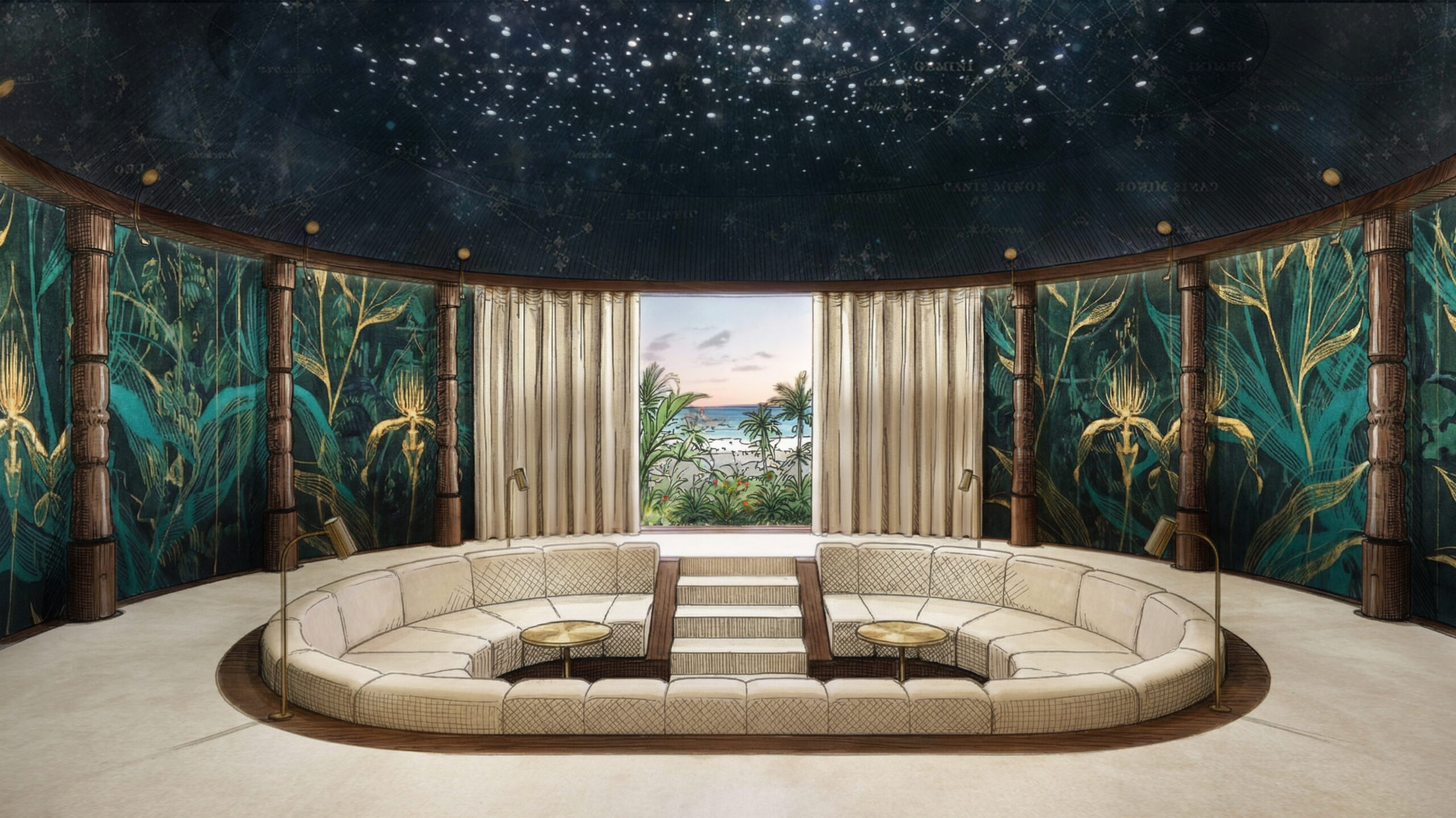 Claire Mélul Architecture Intérieure - Villa Tahiti - Boudoir